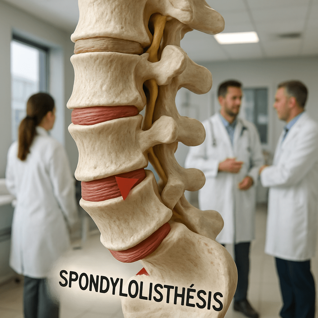glissement de vertèbre : causes, symptômes, diagnostic et traitements du spondylolisthésis pour soulager la douleur et reprendre vos activités au quotidien.